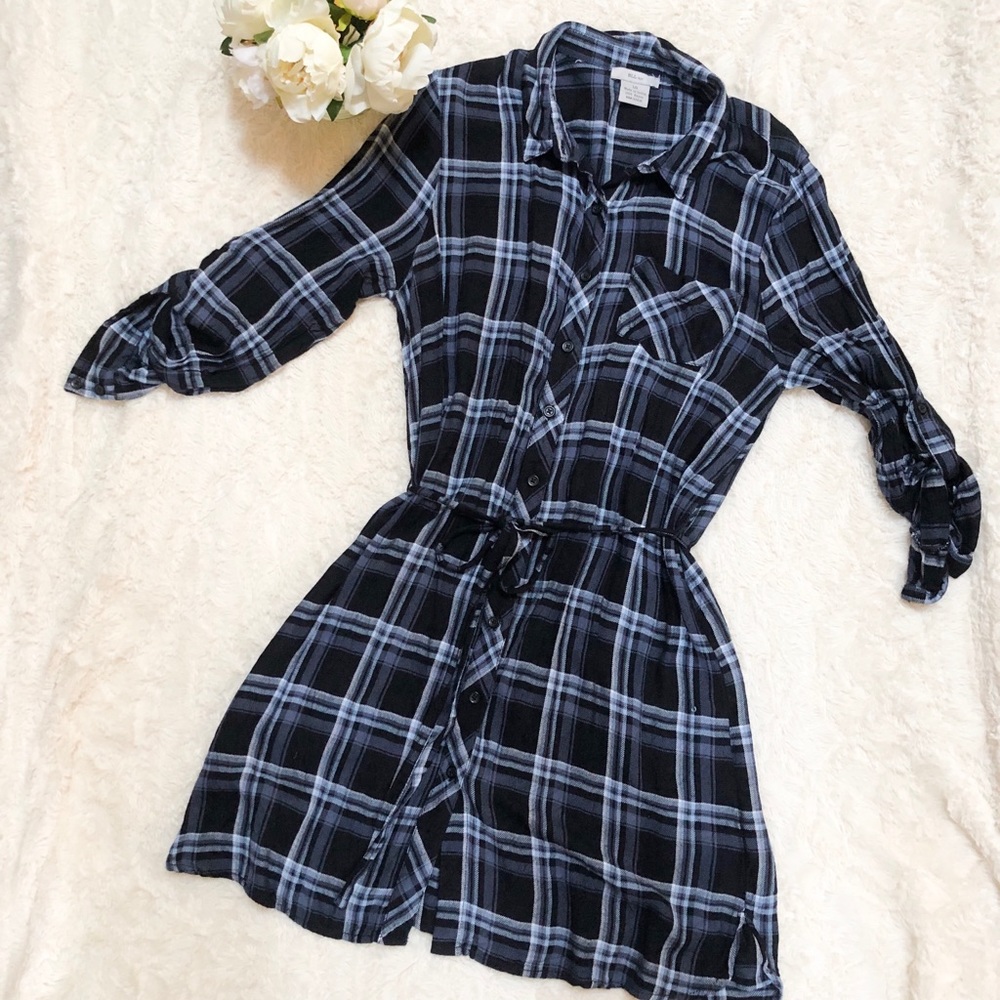 Plaid Tunic Shirt